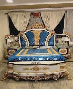 Chiniot furniture shop wood bedset